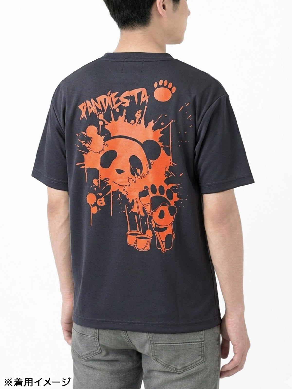 【PANDIESTA JAPAN】“ペイントパンダ”DRYメッシュ素材Tシャツ