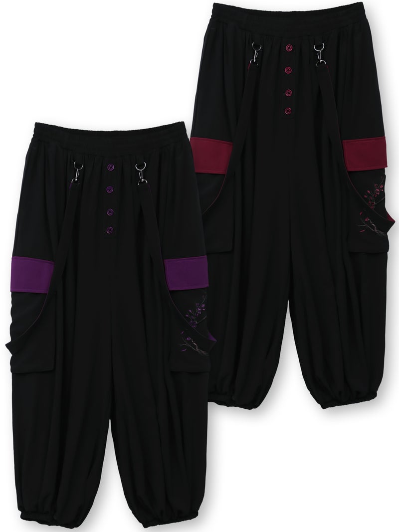 【雅結 -EN-】“梅と蛇”サス付きピエロパンツ