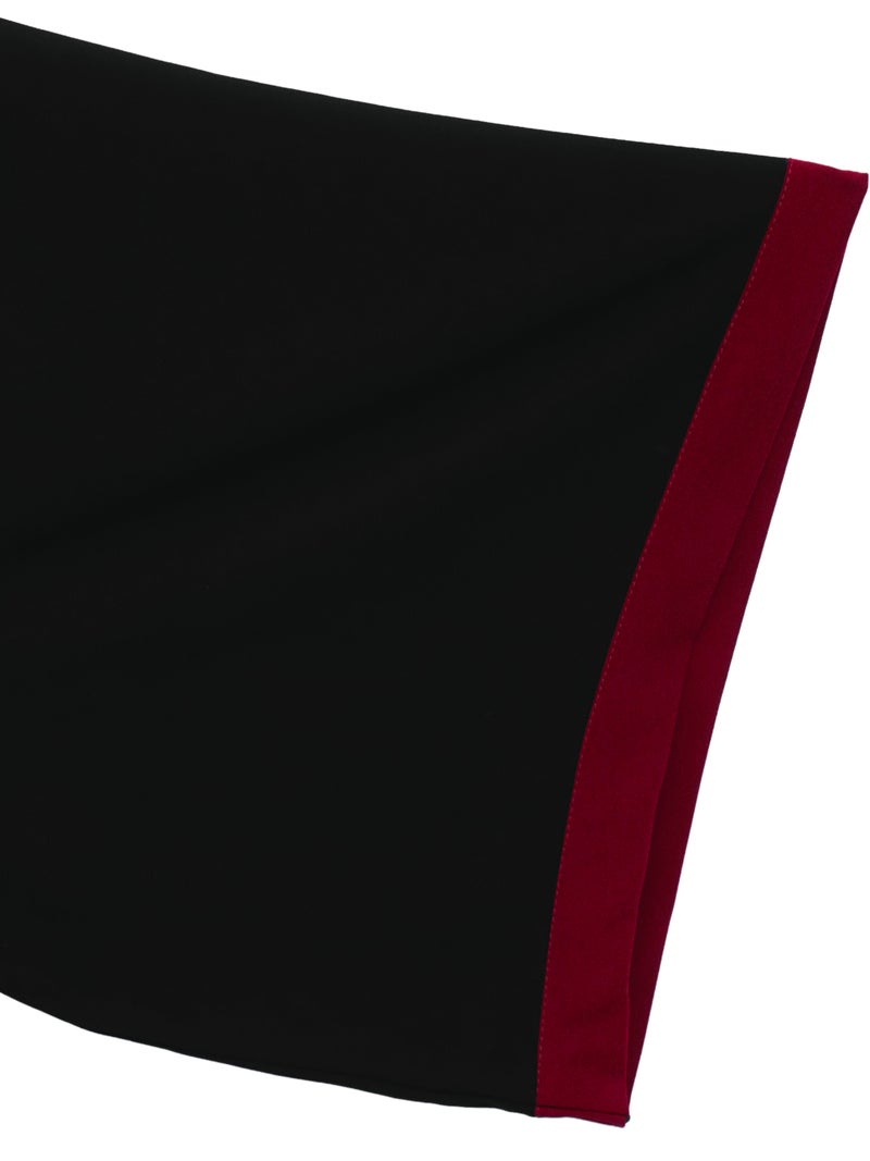 【雅結 -EN-】“狐面”総刺繍キモノスリーブ5分袖変形Tシャツ