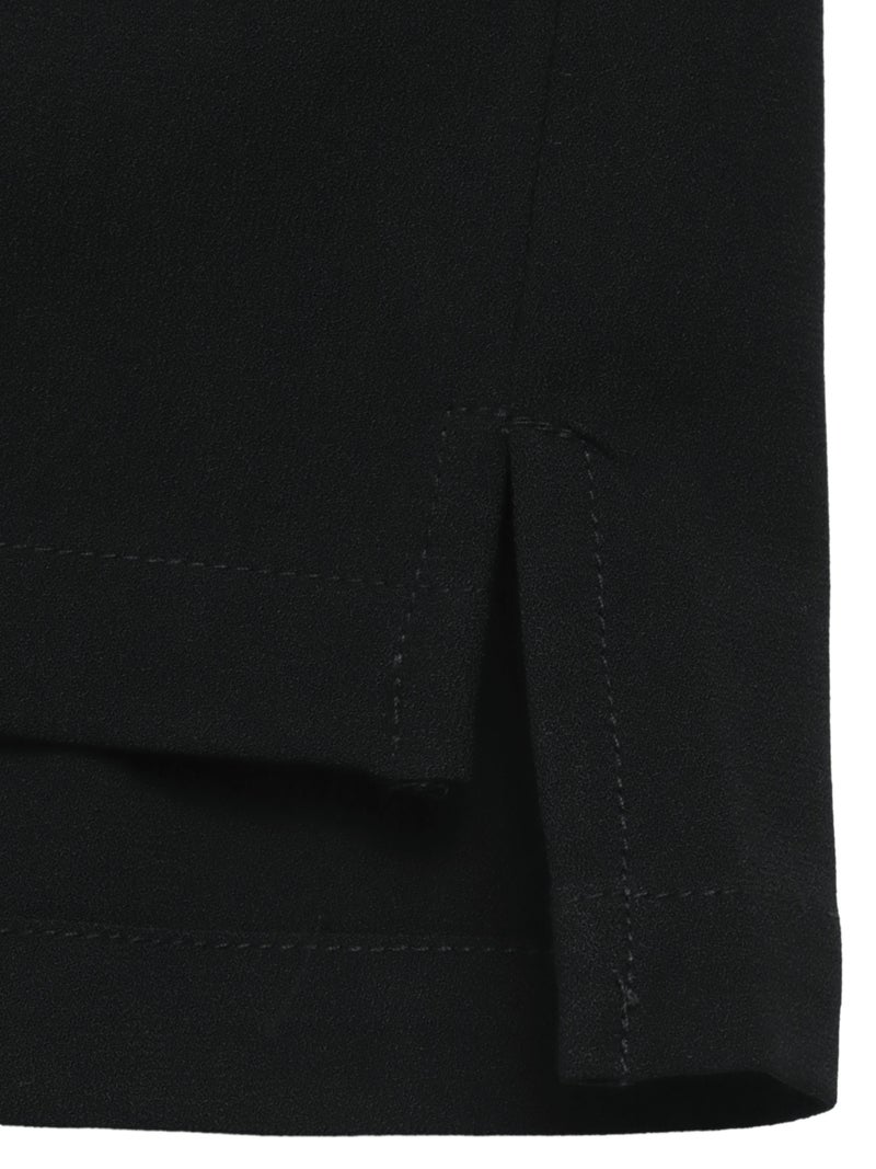 【雅結 -EN-】“狐面”総刺繍キモノスリーブ5分袖変形Tシャツ