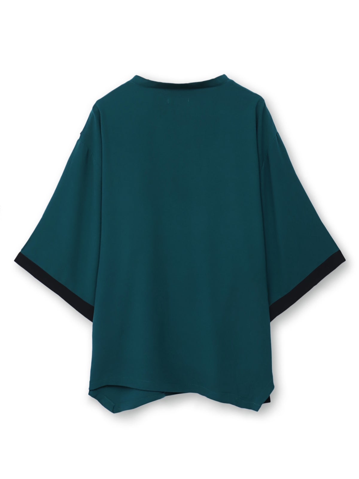 【雅結 -EN-】“鳳凰と梅”刺繍入り袈裟風キモノスリーブTシャツ