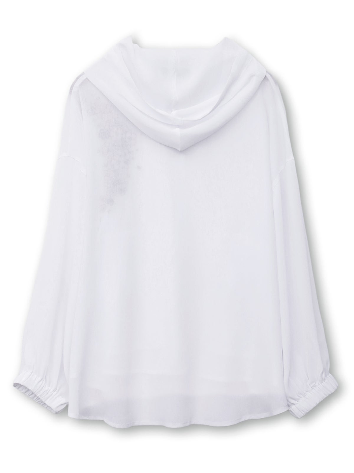 【雅結】桜刺繍 楊柳素材ブラウスパーカー