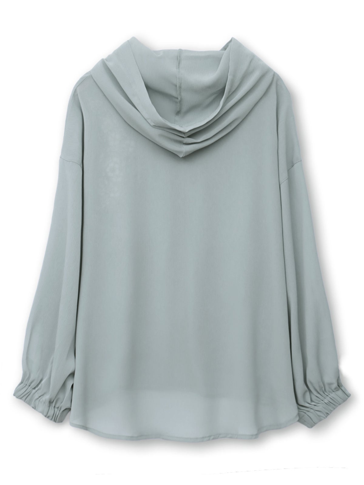 【雅結】桜刺繍 楊柳素材ブラウスパーカー