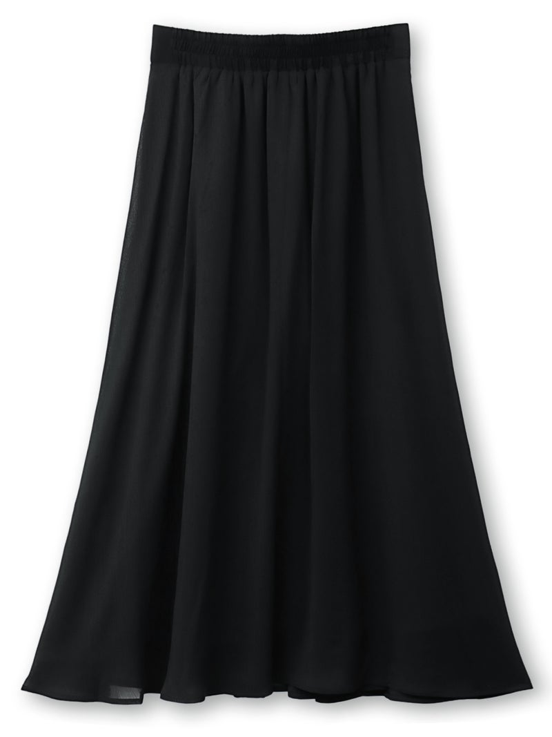 【雅結】桜刺繍 楊柳素材スカート