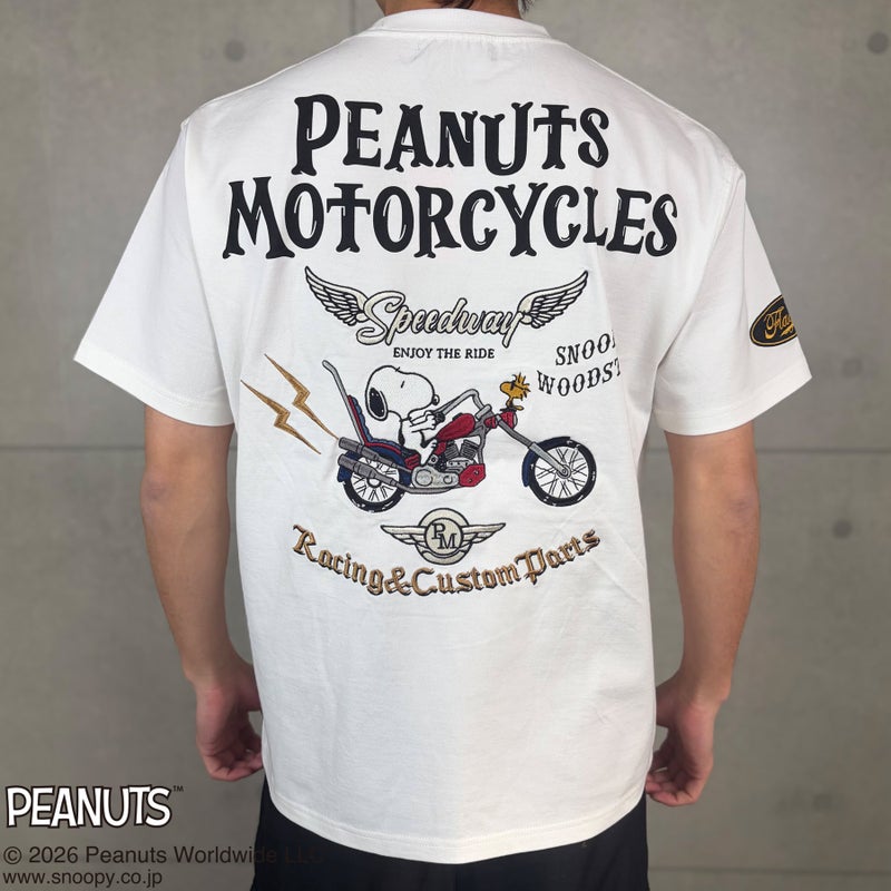 【FLAGSTAFF×PEANUTS】SNOOPY BIKER TEE