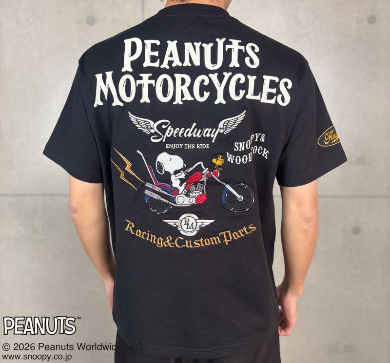 【FLAGSTAFF×PEANUTS】SNOOPY BIKER TEE