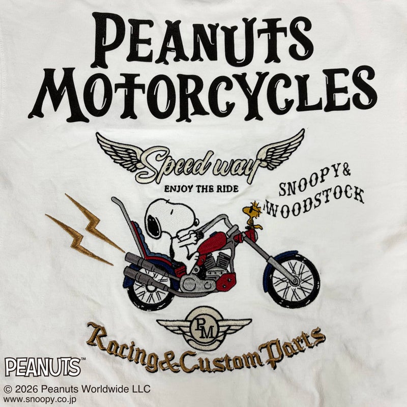 【FLAGSTAFF×PEANUTS】SNOOPY BIKER TEE