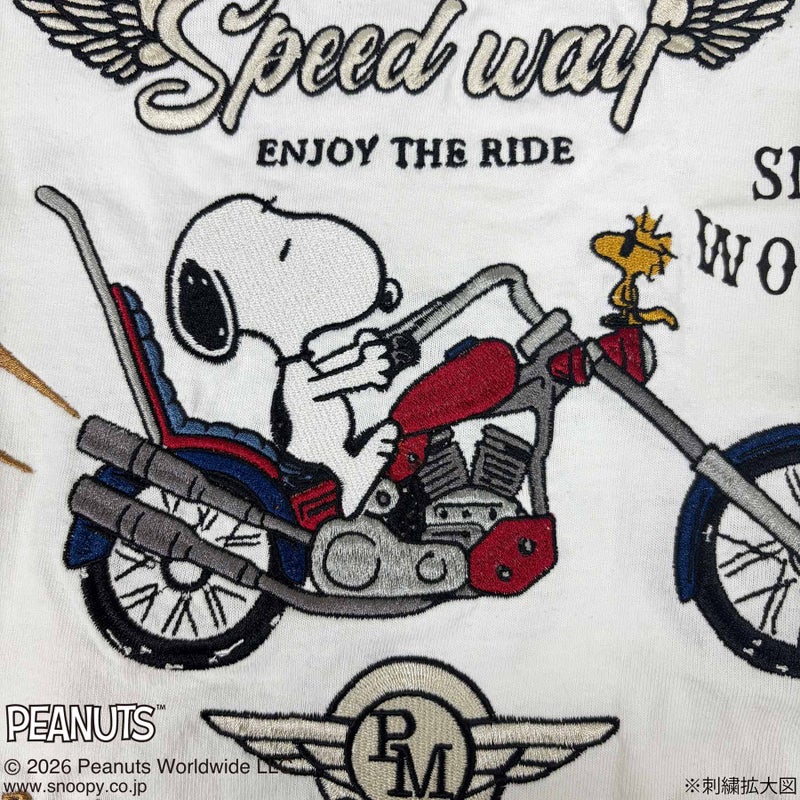 【FLAGSTAFF×PEANUTS】SNOOPY BIKER TEE