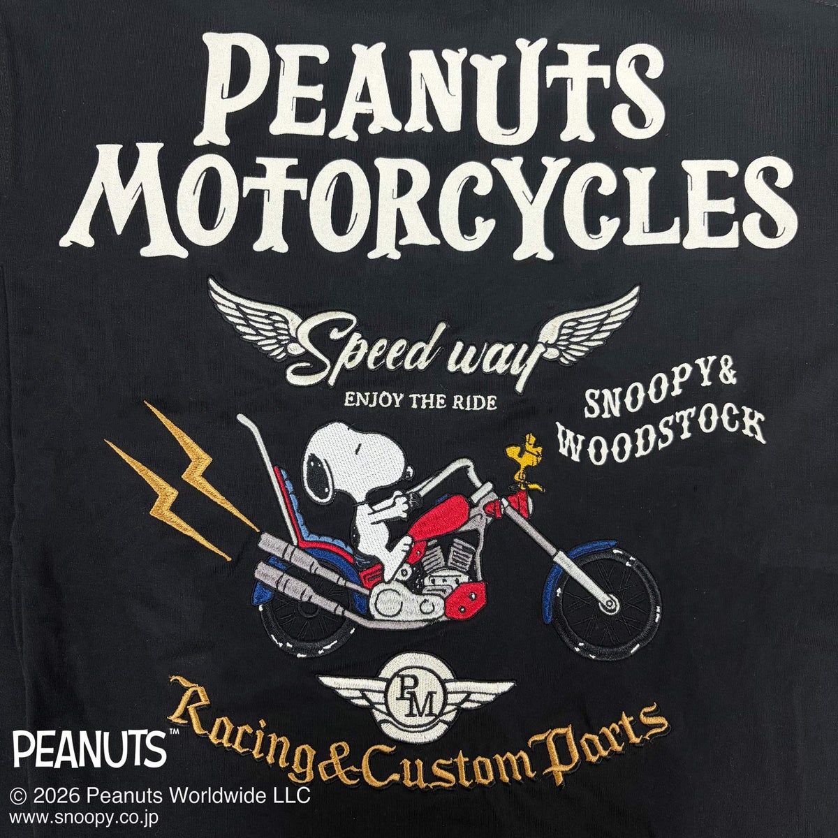 【FLAGSTAFF×PEANUTS】SNOOPY BIKER TEE