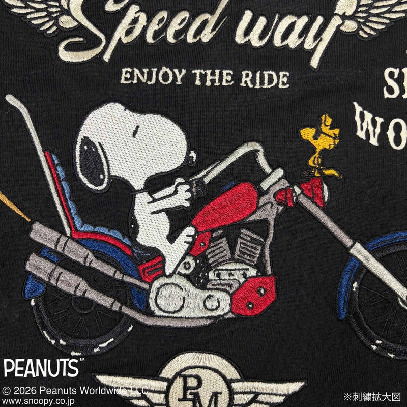 【FLAGSTAFF×PEANUTS】SNOOPY BIKER TEE