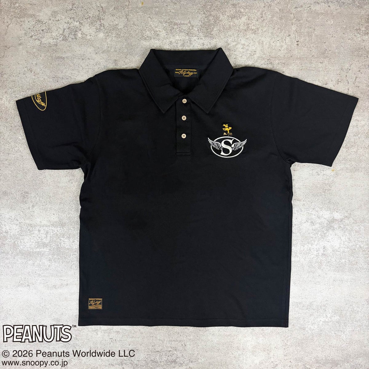 【FLAGSTAFF×PEANUTS】SNOOPY MOTORCYCLE POLO Shirt