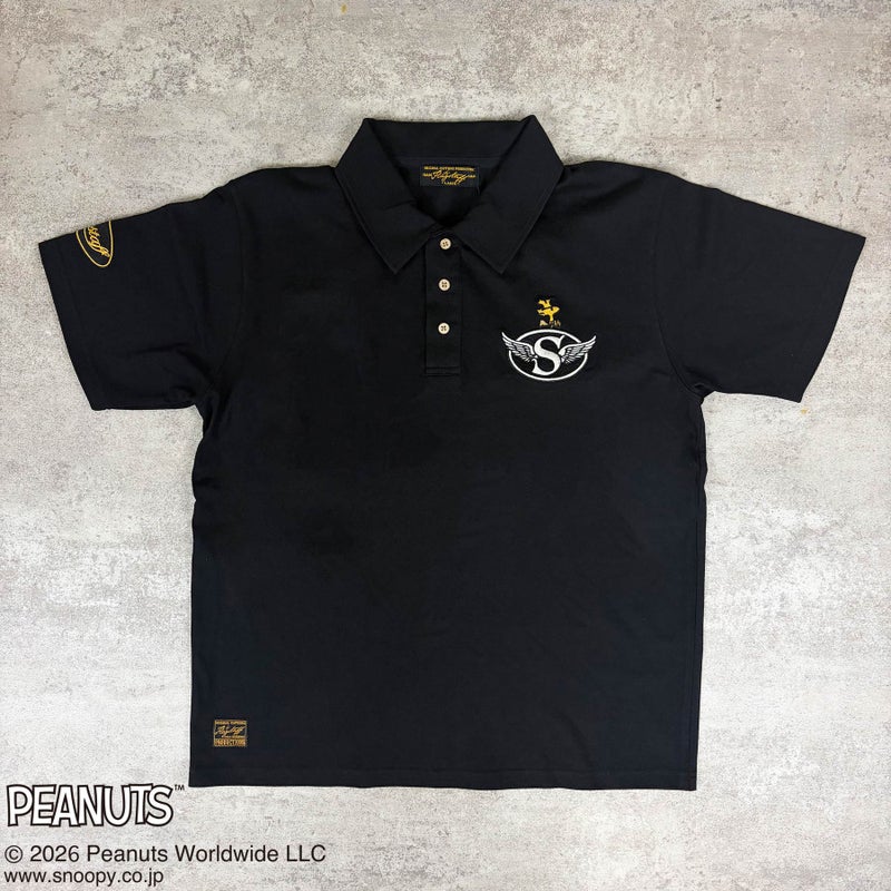 【FLAGSTAFF×PEANUTS】SNOOPY MOTORCYCLE POLO Shirt