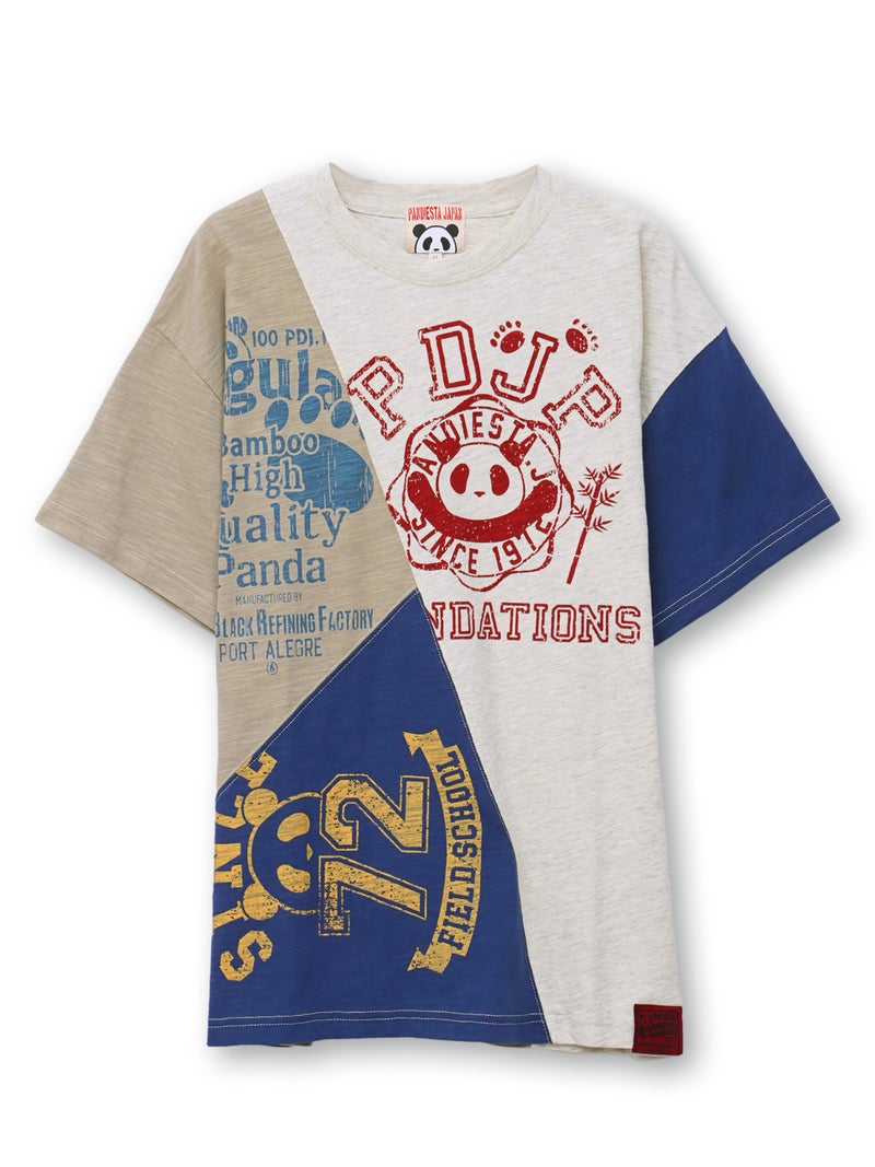 【PANDIESTA JAPAN】リメイク風切替BIGシルエットTシャツ