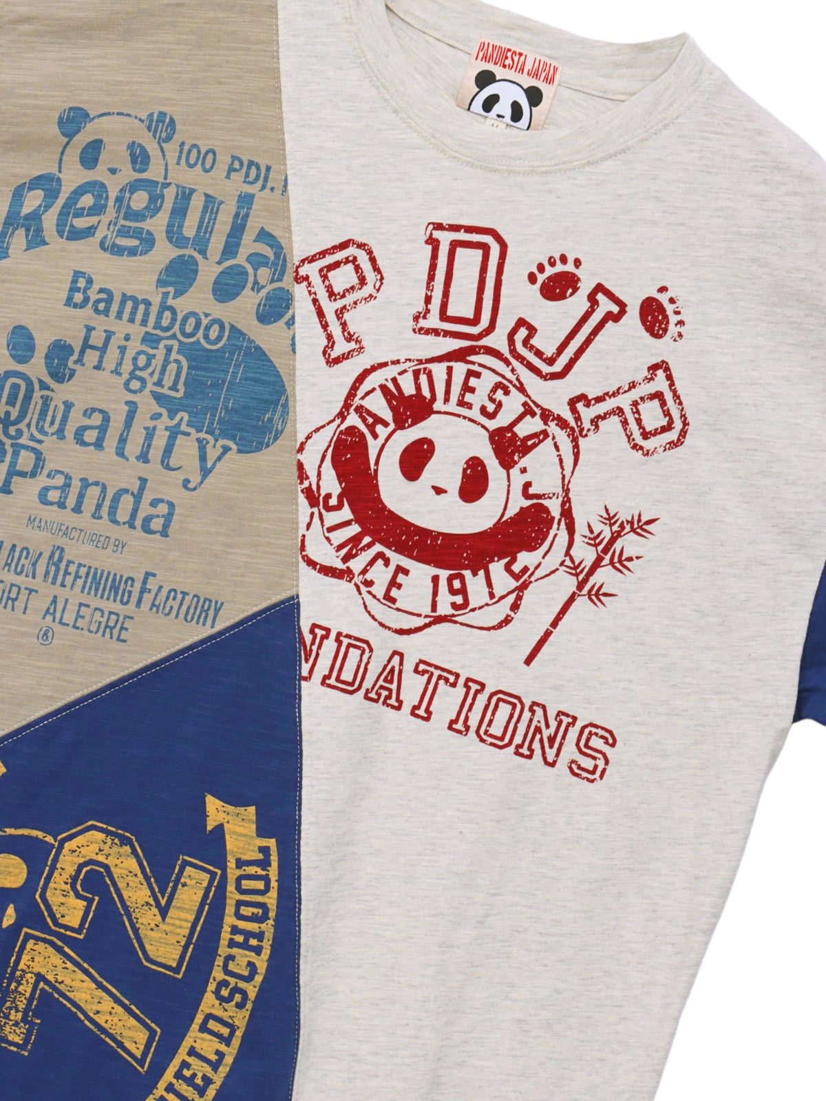 【PANDIESTA JAPAN】リメイク風切替BIGシルエットTシャツ