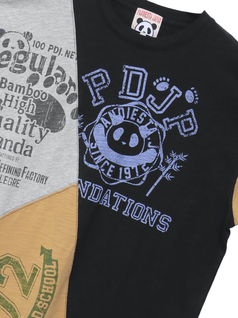 【PANDIESTA JAPAN】リメイク風切替BIGシルエットTシャツ