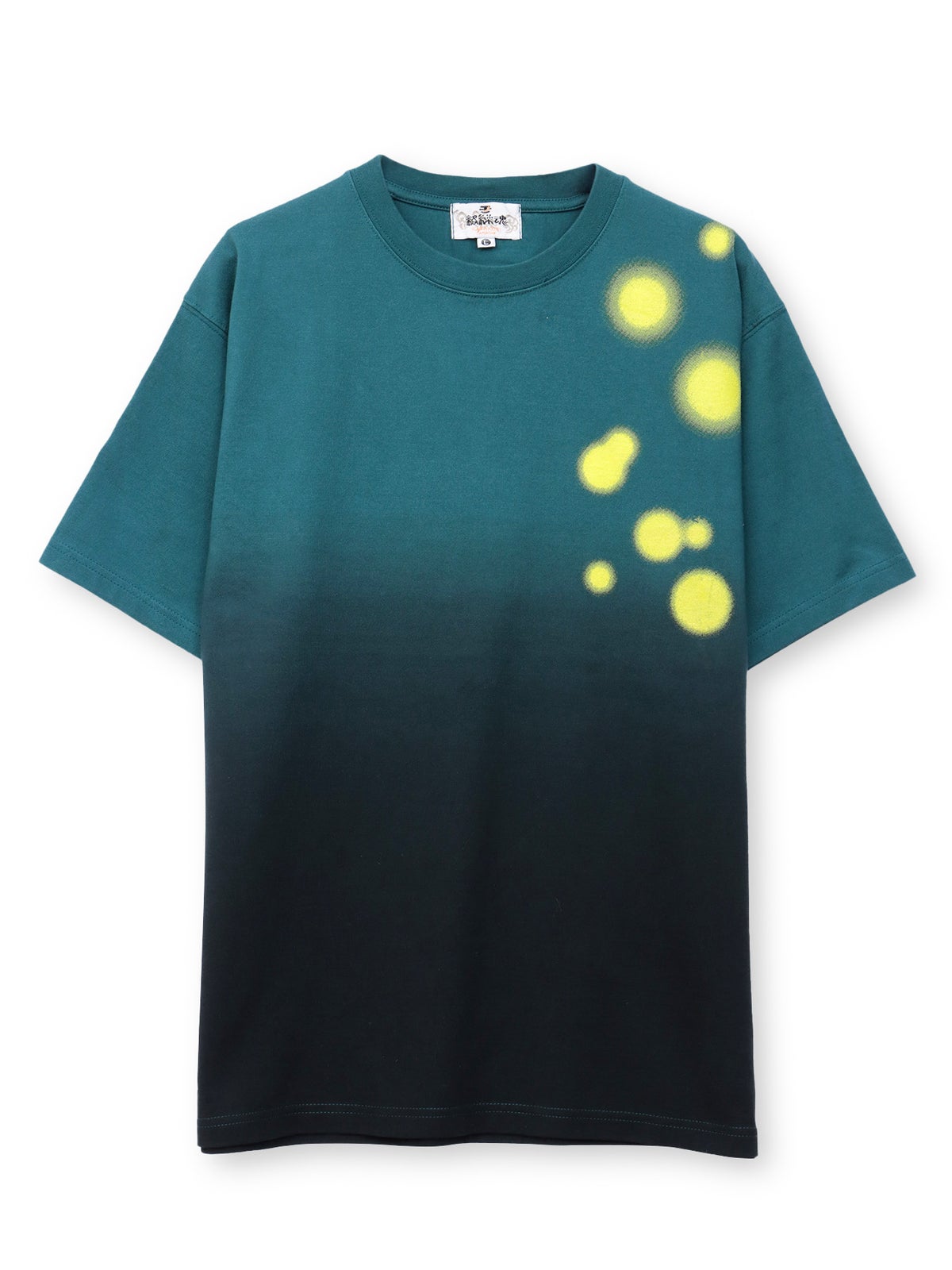【絡繰魂】“蛍のまたたき”刺繍入り段染めTシャツ