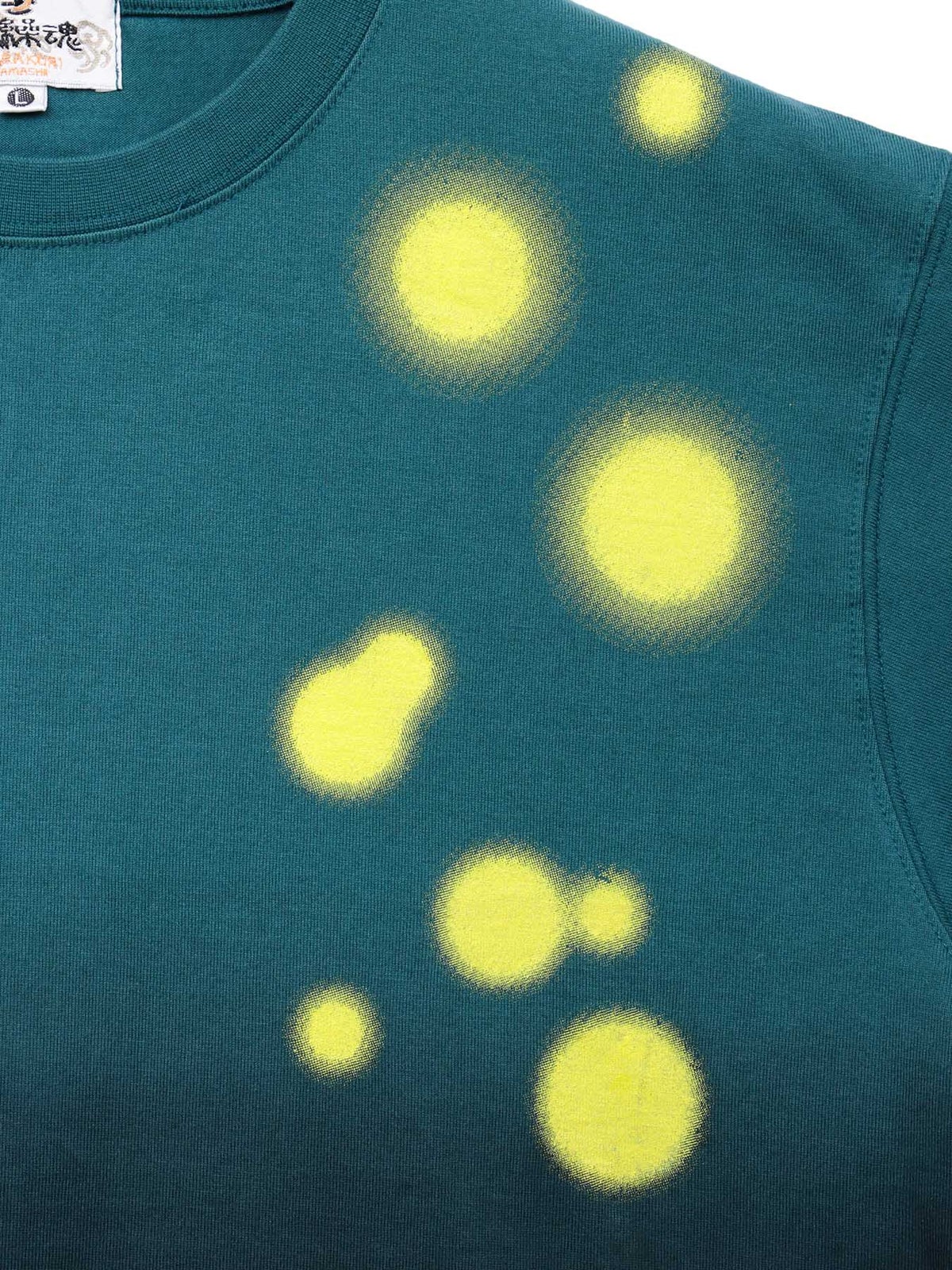 【絡繰魂】“蛍のまたたき”刺繍入り段染めTシャツ