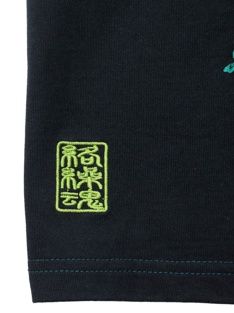 【絡繰魂】“蛍のまたたき”刺繍入り段染めTシャツ