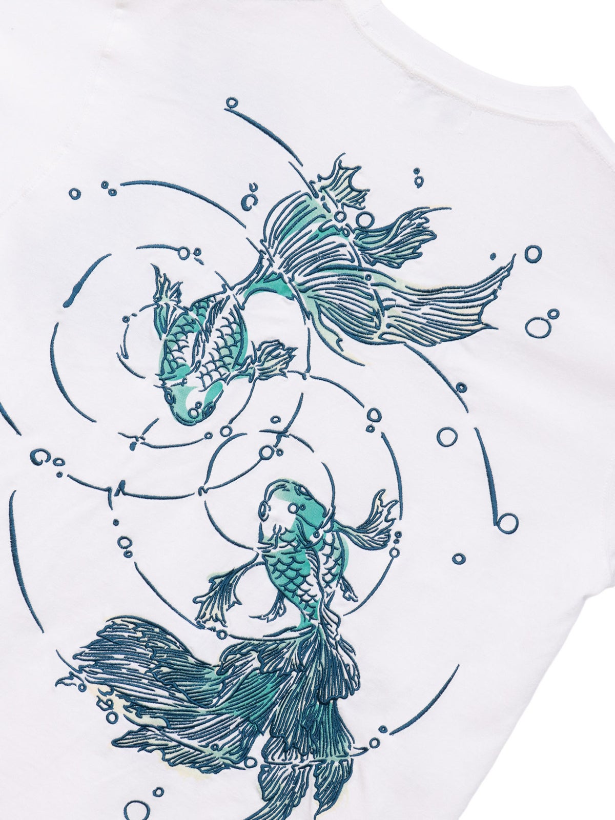 【絡繰魂】“うるおい金魚”刺繍入りTシャツ