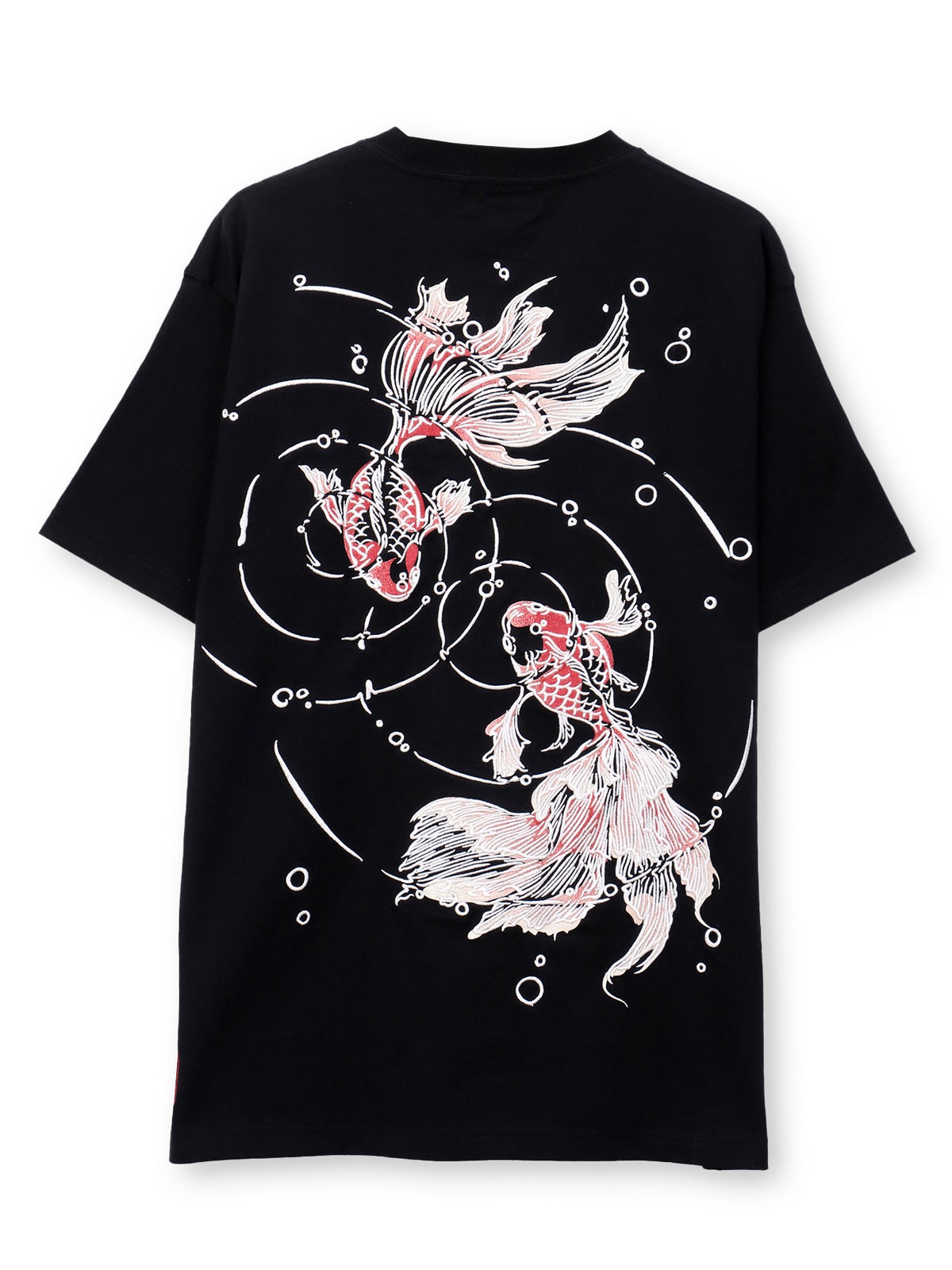 【絡繰魂】“うるおい金魚”刺繍入りTシャツ