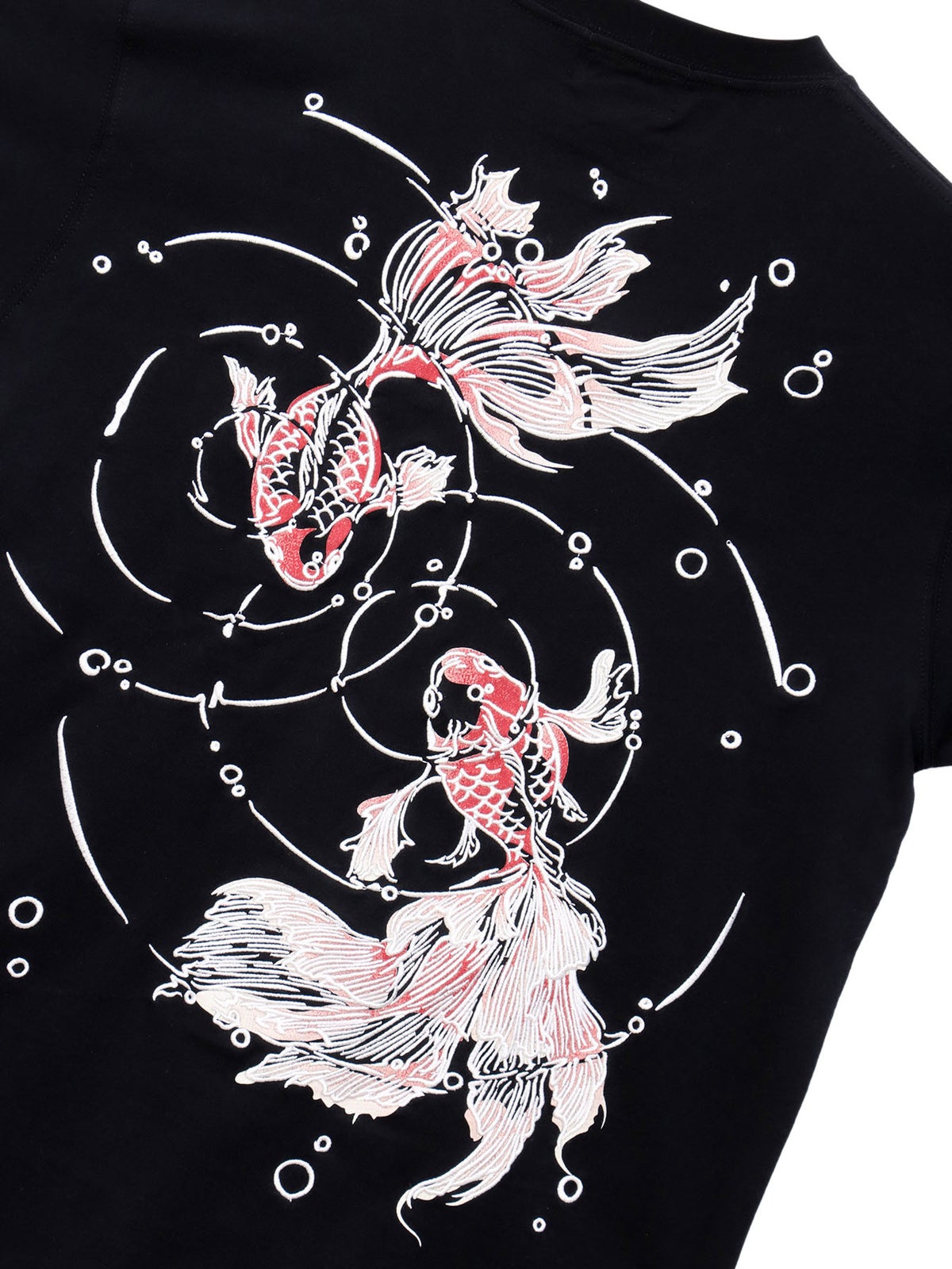 【絡繰魂】“うるおい金魚”刺繍入りTシャツ
