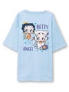 【BETTY BOOP】“エンジェルWベイビーベティ”刺繍入りTシャツ〔別注〕