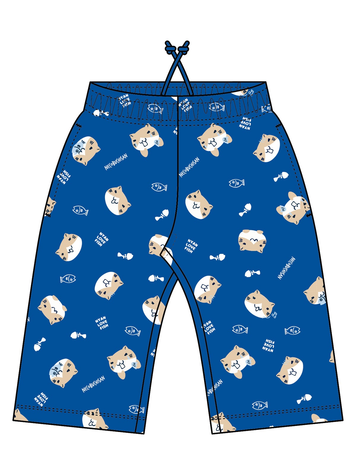 【NECOBUCHI-SAN】猫渕さん総柄ショーツ