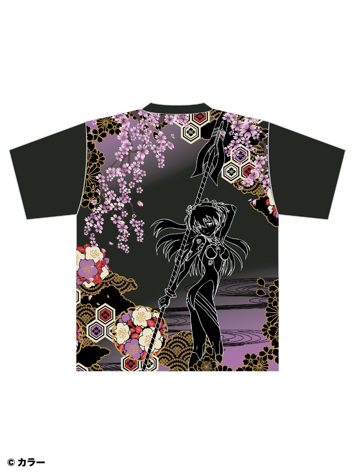 ＜予約＞【錦×EVANGELION】“百華流水 アスカ”刺繍入りTシャツ