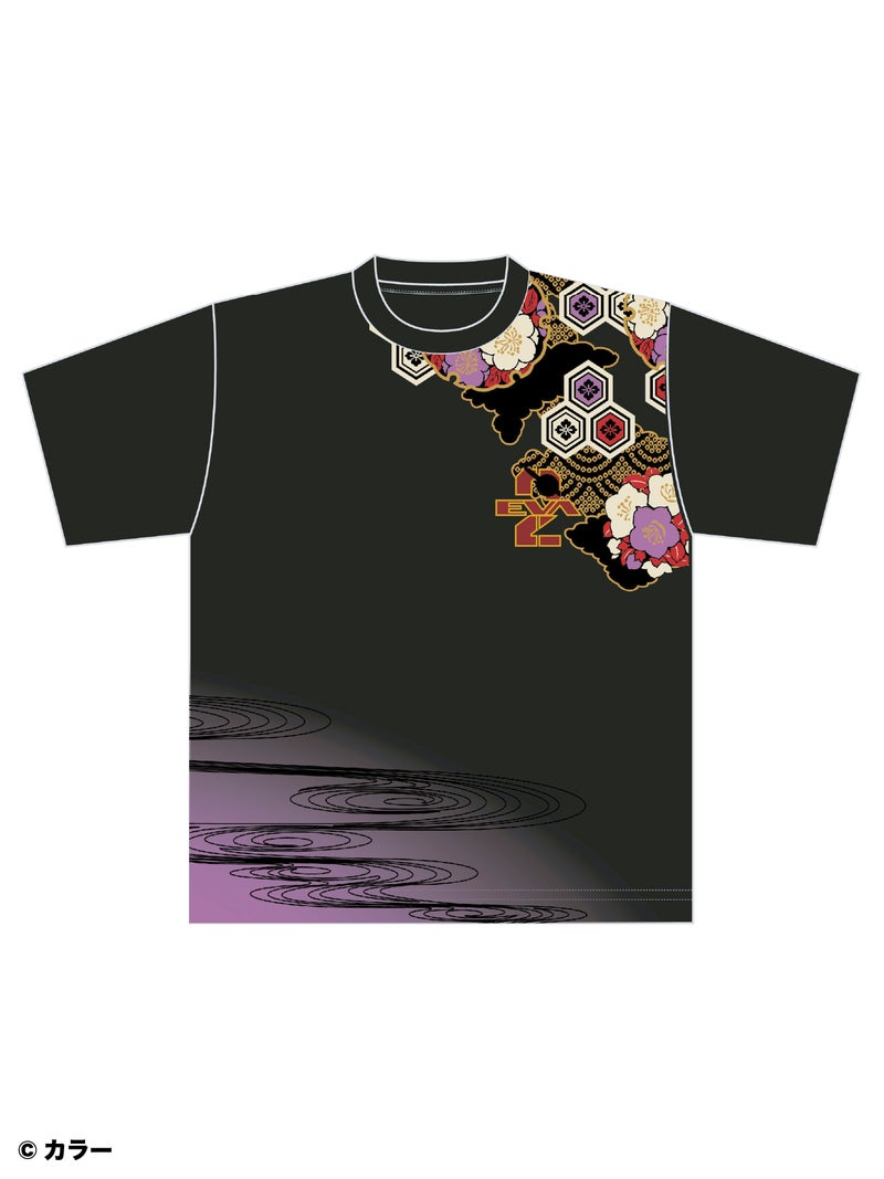 ＜予約＞【錦×EVANGELION】“百華流水 アスカ”刺繍入りTシャツ
