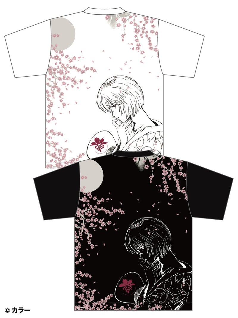 ＜予約＞【錦×EVANGELION】“綾波 夜桜”刺繍入りTシャツ