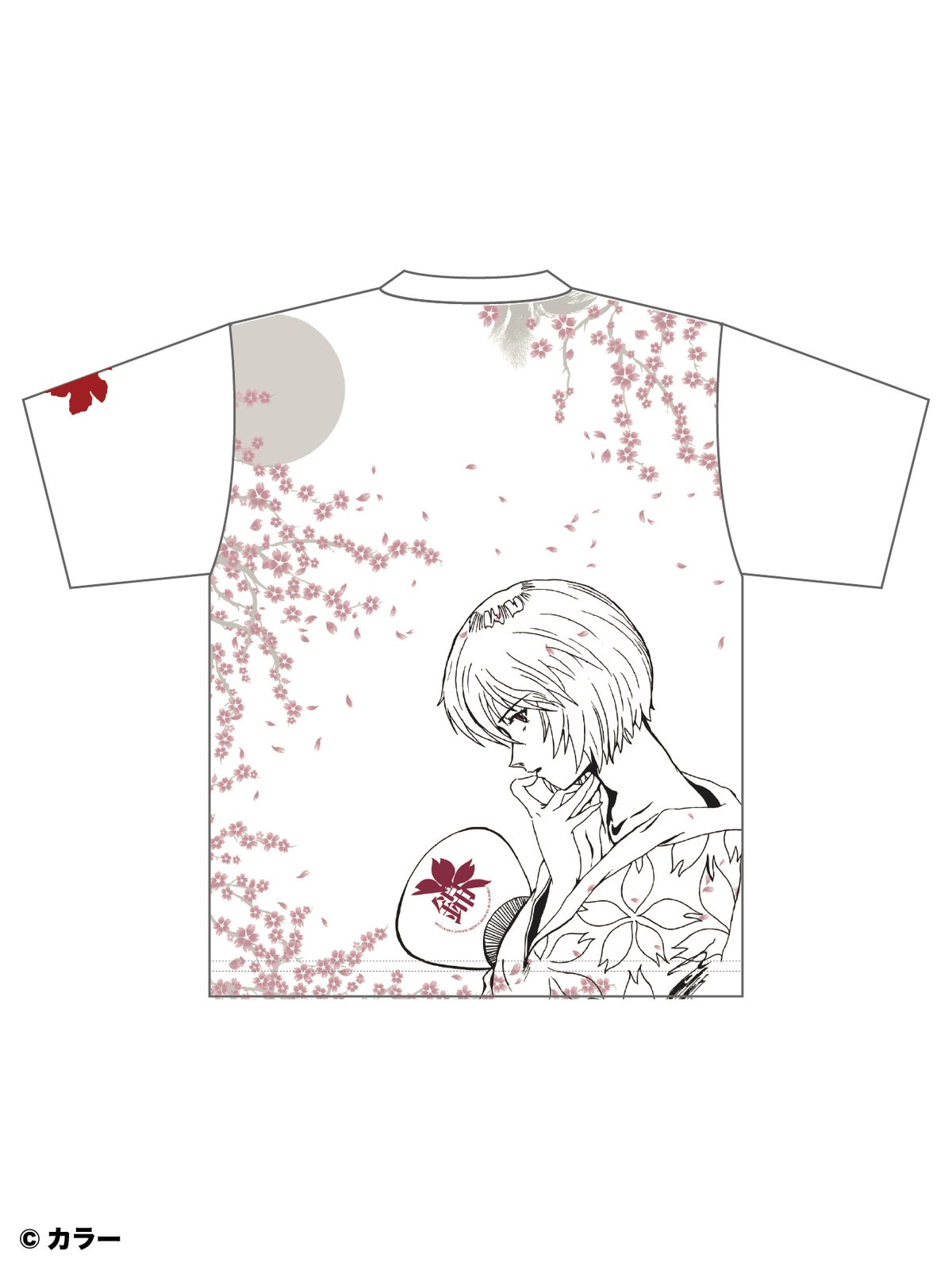 ＜予約＞【錦×EVANGELION】“綾波 夜桜”刺繍入りTシャツ