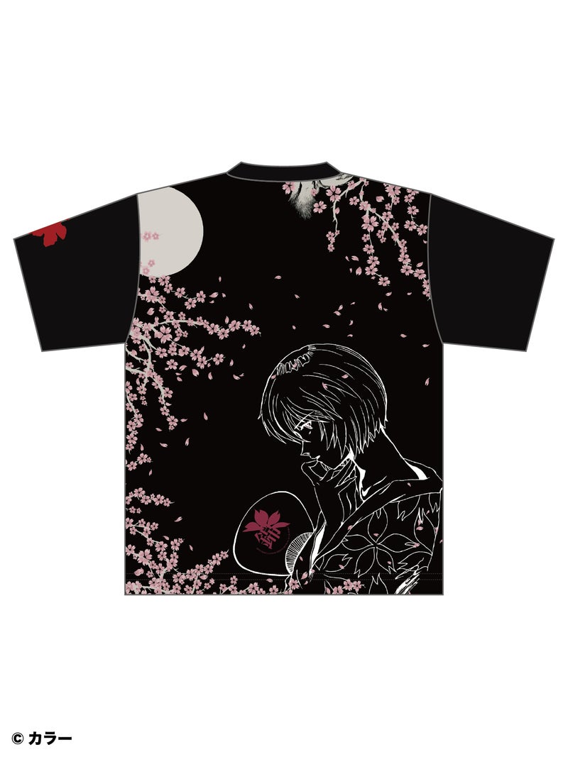 ＜予約＞【錦×EVANGELION】“綾波 夜桜”刺繍入りTシャツ