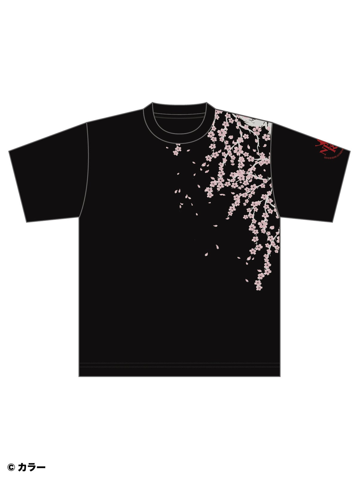 ＜予約＞【錦×EVANGELION】“綾波 夜桜”刺繍入りTシャツ