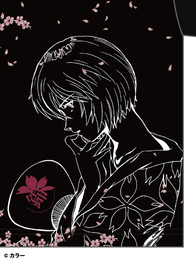 ＜予約＞【錦×EVANGELION】“綾波 夜桜”刺繍入りTシャツ