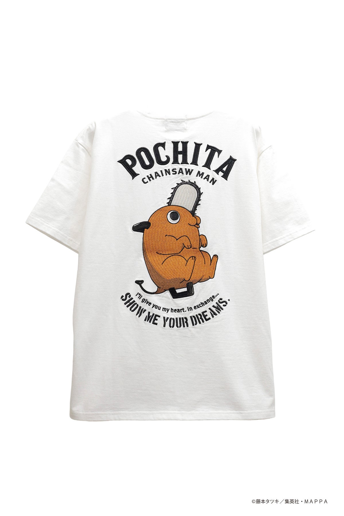 ＜予約＞【チェンソーマン】“ポチタ”総刺繍ポケット付きTシャツ