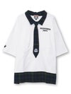 【PANDIESTA JAPAN】パンダネクタイ付き刺繍入りTシャツ