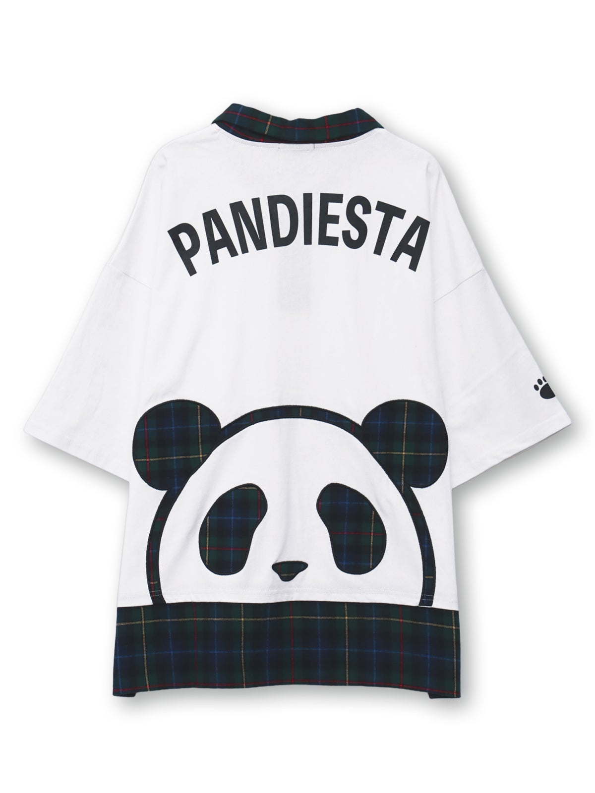 【PANDIESTA JAPAN】パンダネクタイ付き刺繍入りTシャツ
