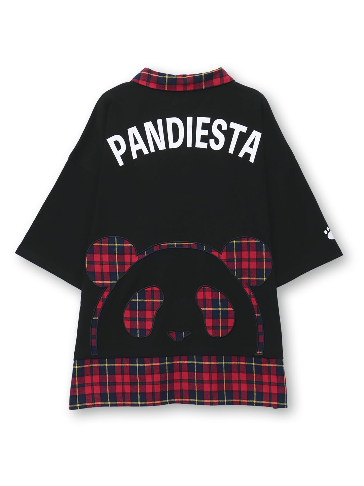 【PANDIESTA JAPAN】パンダネクタイ付き刺繍入りTシャツ