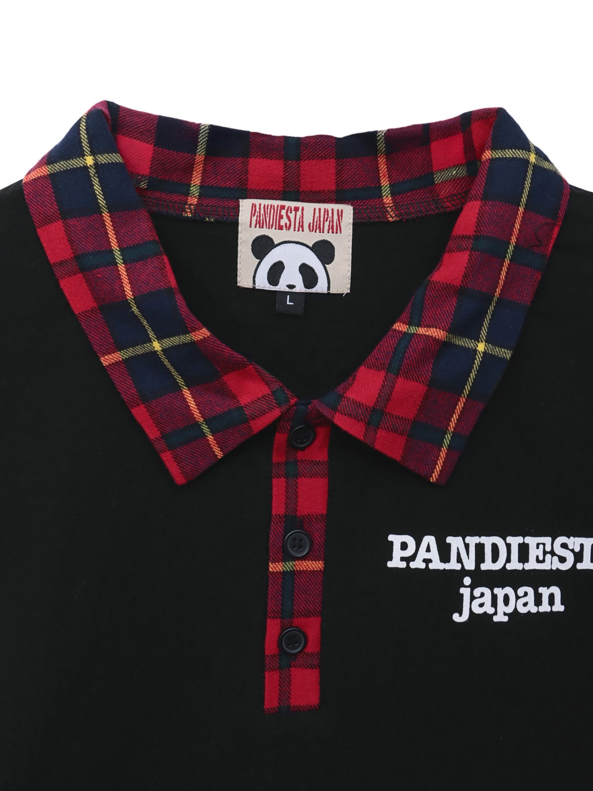 【PANDIESTA JAPAN】パンダネクタイ付き刺繍入りTシャツ