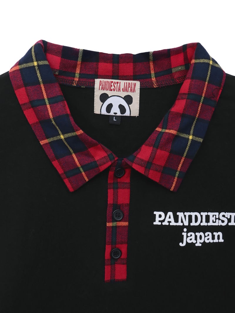 【PANDIESTA JAPAN】パンダネクタイ付き刺繍入りTシャツ