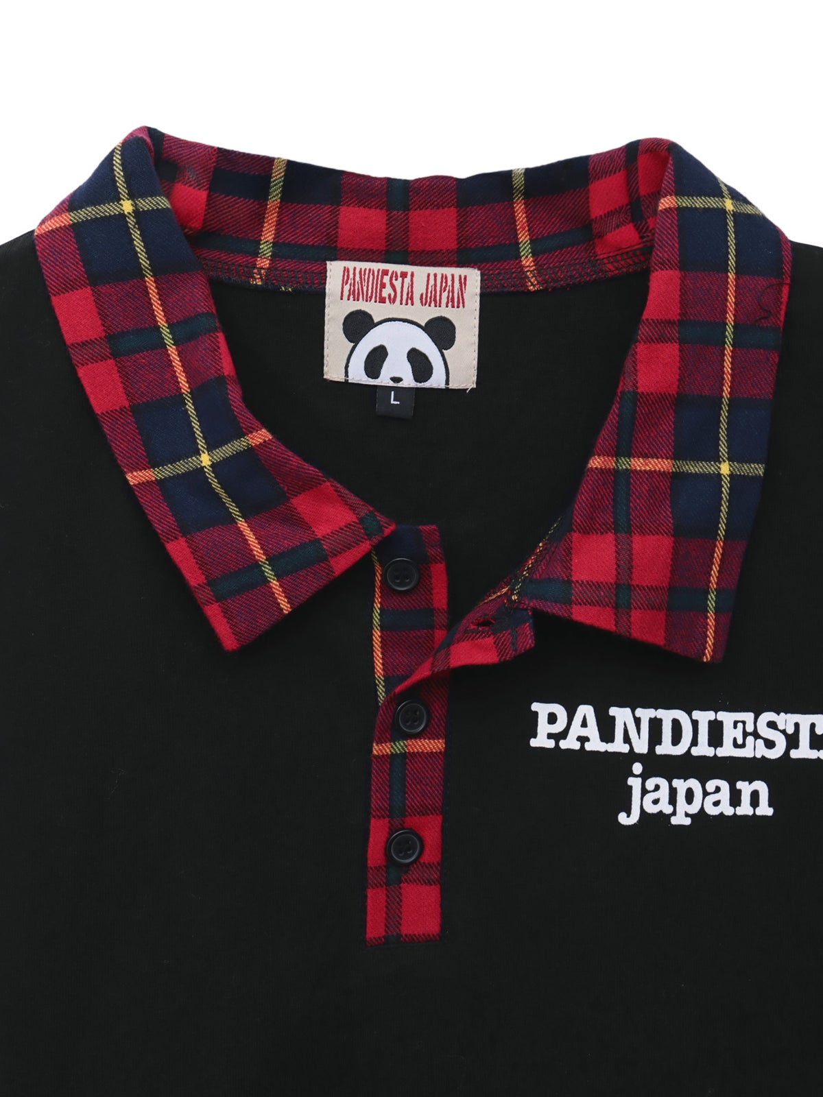 【PANDIESTA JAPAN】パンダネクタイ付き刺繍入りTシャツ