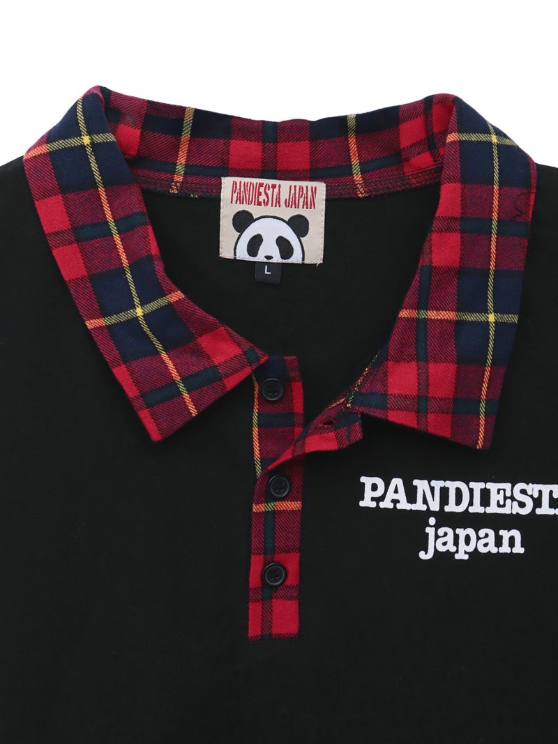 【PANDIESTA JAPAN】パンダネクタイ付き刺繍入りTシャツ