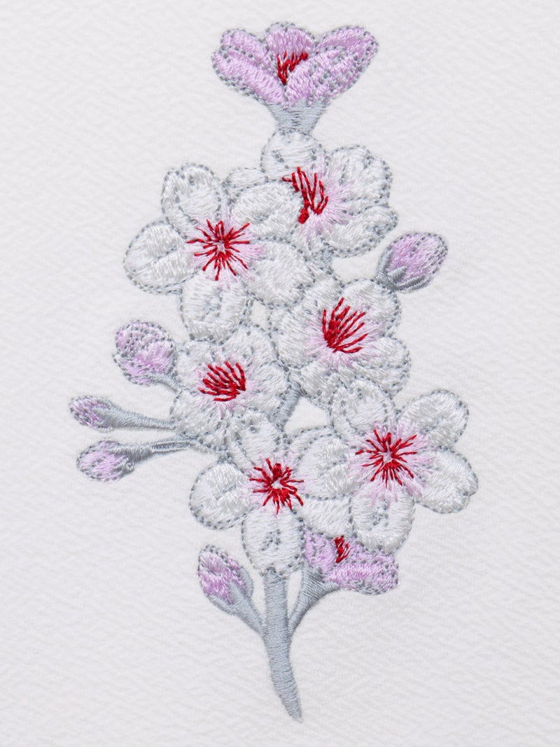 【雅結】桜柄 刺繍入りTシャツ