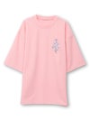 【雅結】桜柄 刺繍入りTシャツ