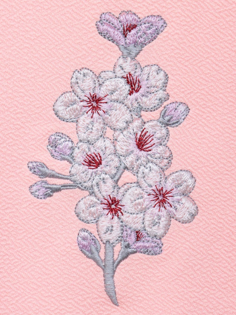 【雅結】桜柄 刺繍入りTシャツ