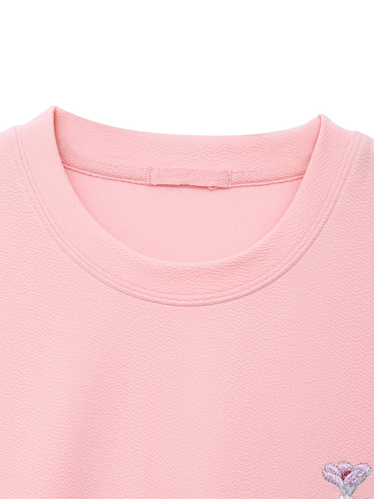【雅結】桜柄 刺繍入りTシャツ