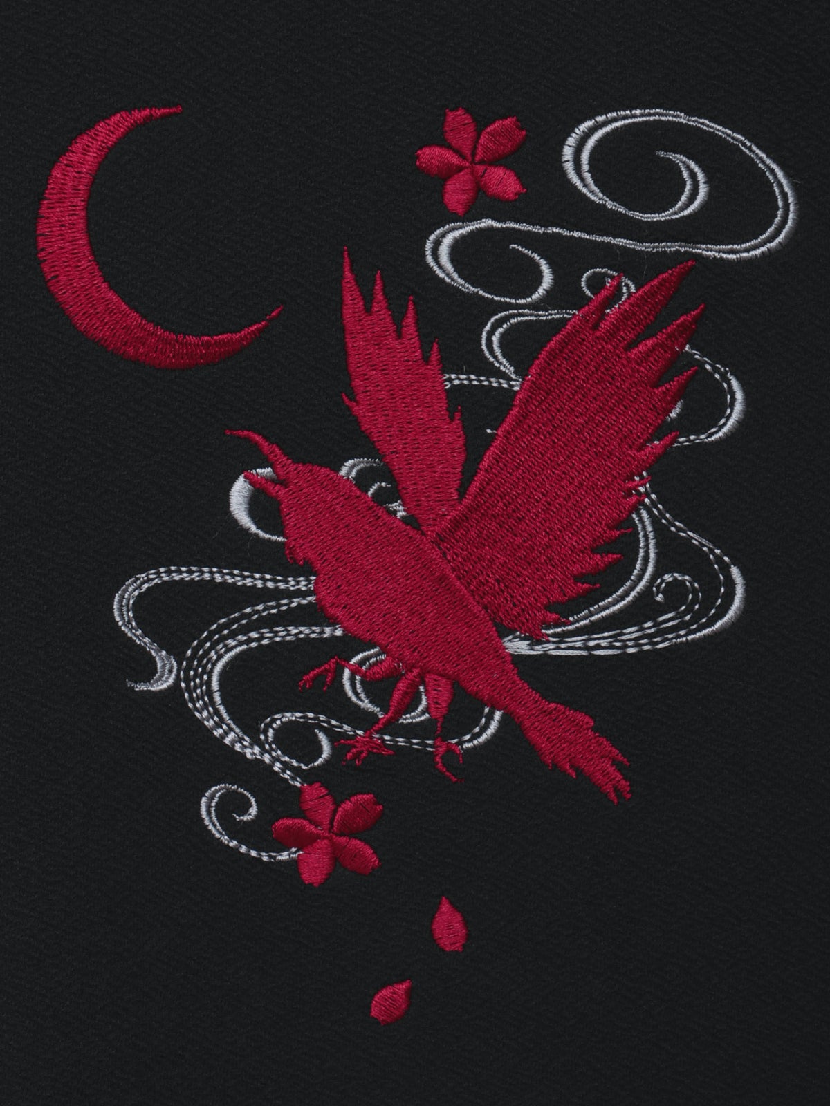 【雅結】八咫烏 刺繍入りTシャツ