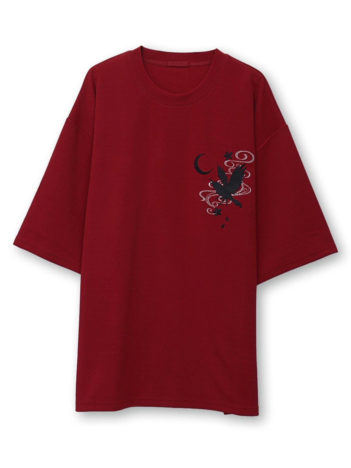 【雅結】八咫烏 刺繍入りTシャツ