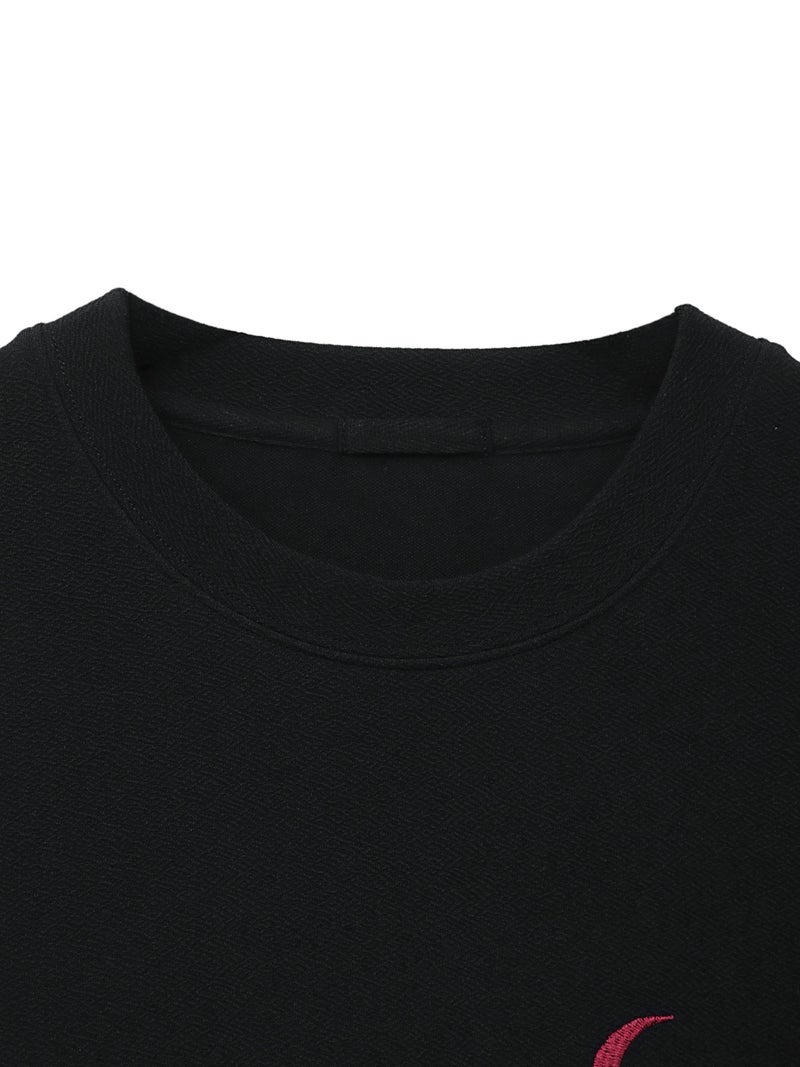 【雅結】八咫烏 刺繍入りTシャツ