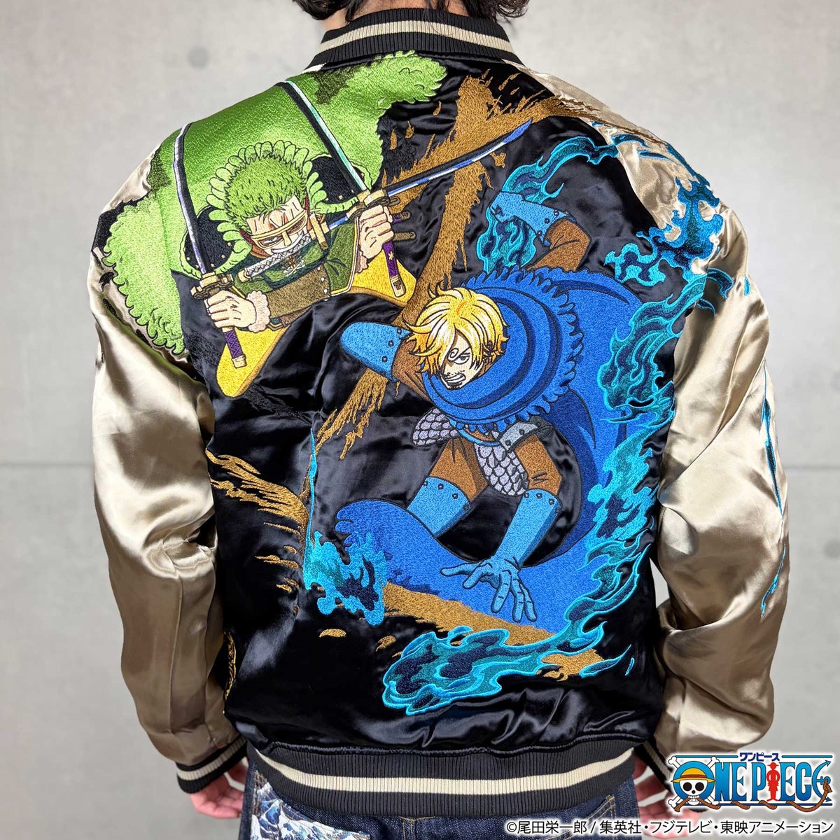 ＜予約＞【ONE PIECE×絡繰魂】ゾロ&サンジ(エルバフ)リバーシブルスカジャン